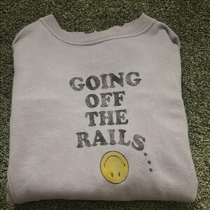 Purple Graphic Sweatshirt